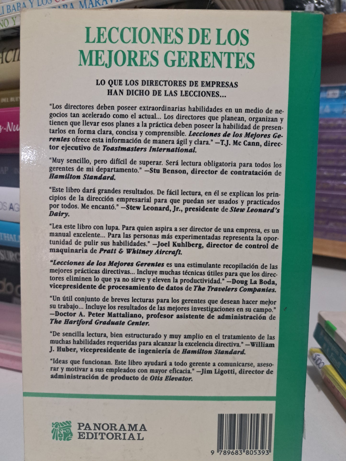 LECCIONES DE LOS MEJORES GERENTES PAUL B. THORNTON USADO SUPERACIÓN PERSONAL JUÁREZ