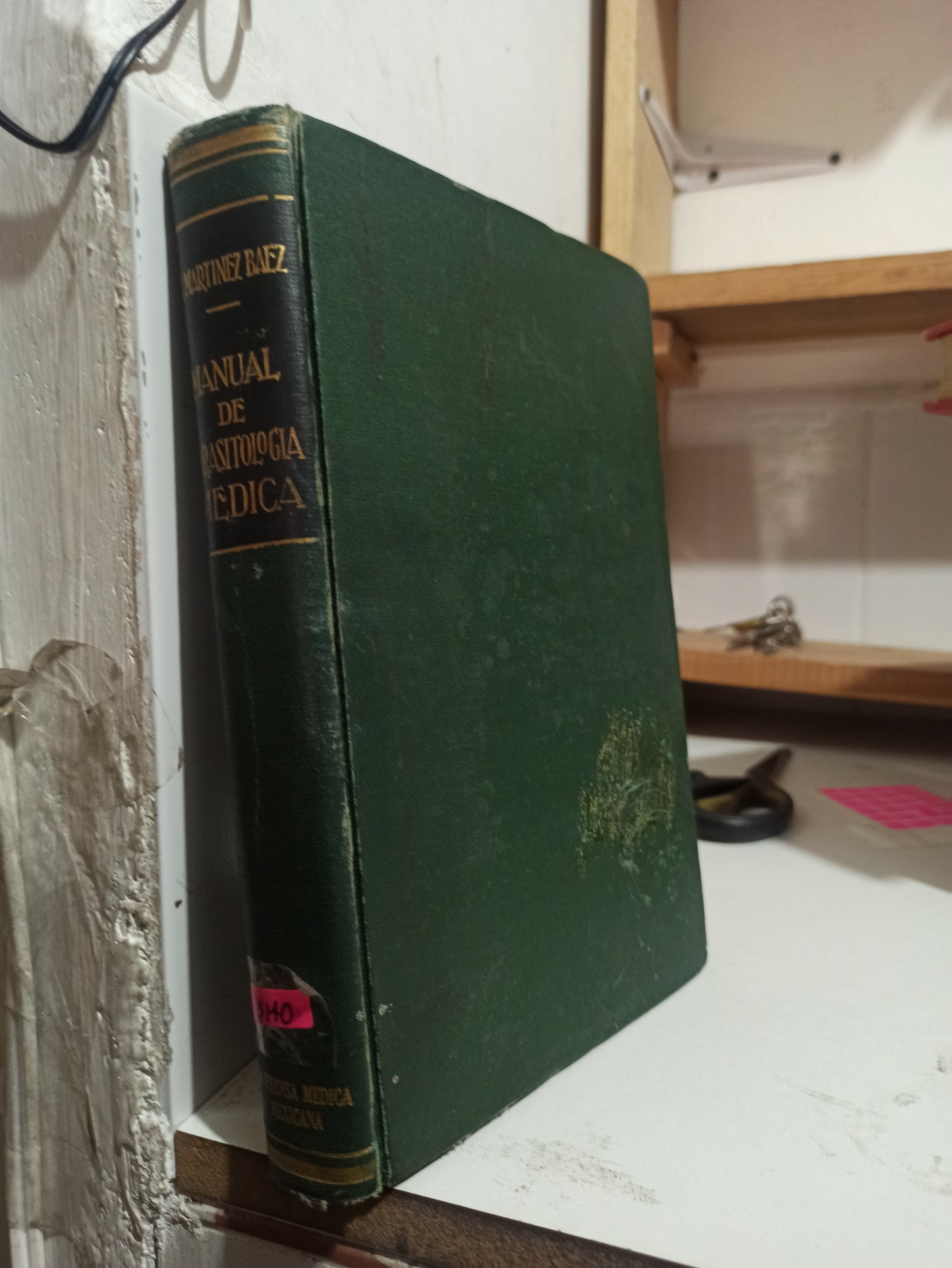 MANUAL DE PARASITOLOGIA MEDICA POR M. MARTINEZ BAEZ USADO SALUD JUÁREZ