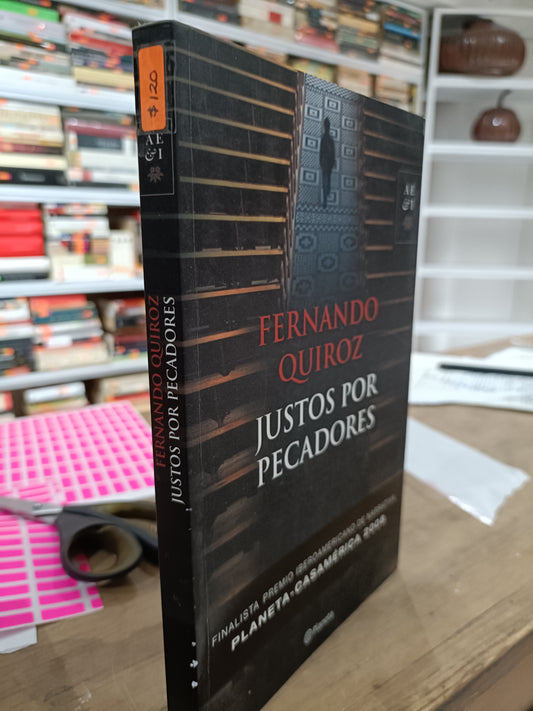JUSTOS POR PECADORES POR FERNANDO QUIROZ USADO NOVELA JUAREZ 515
