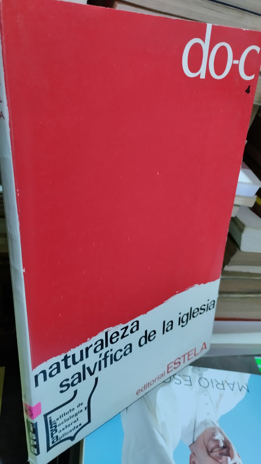 NATURALEZA SALVIFICA DE LA IGLESIA POR EDITORIAL ESTELA LIBRO USADO RELIGION ALDAMA