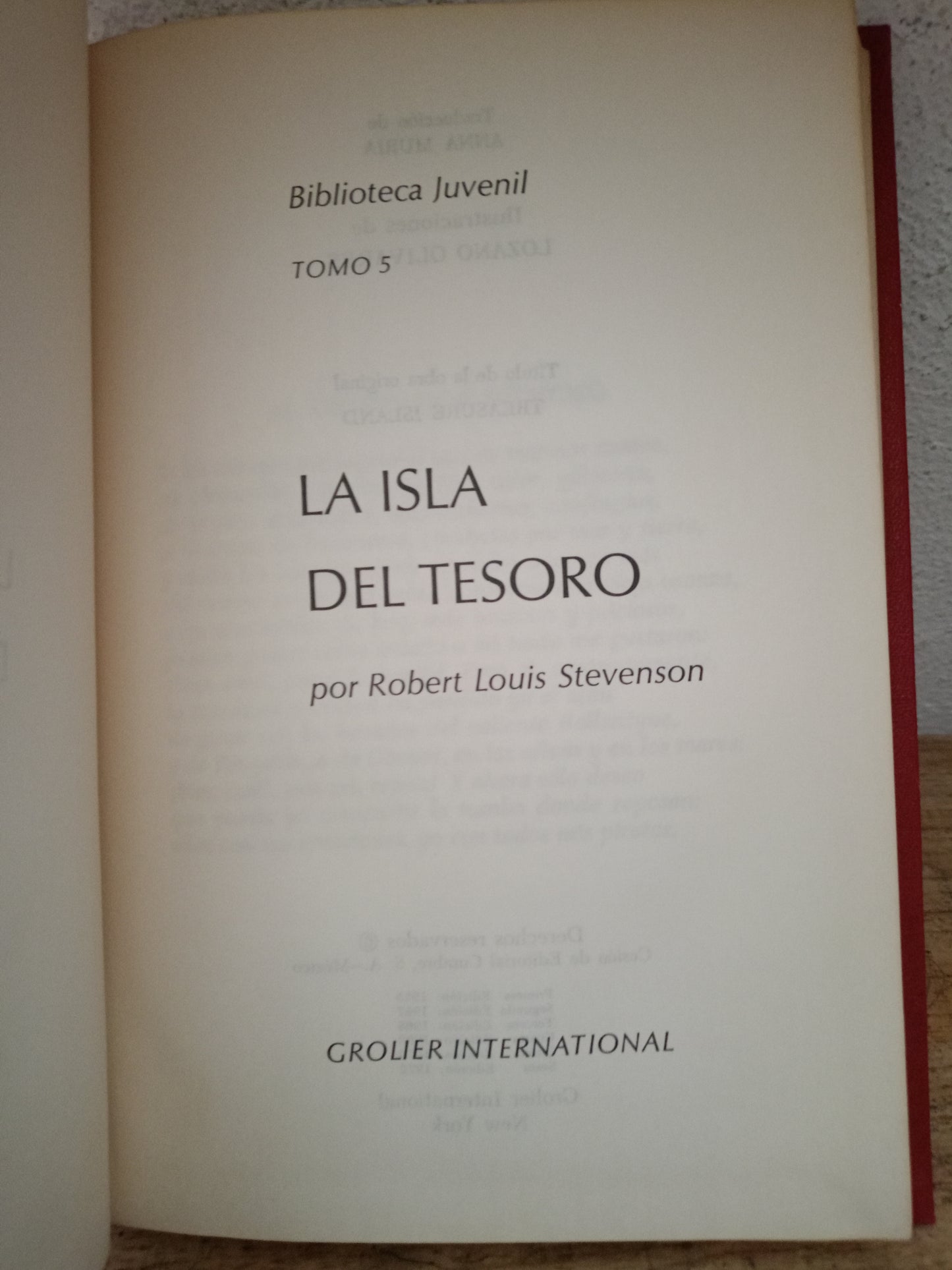 LA ISLA DEL TESORO POR ROBERT LOUIS STEVENSON USADO NOVELA LITERARIO 305