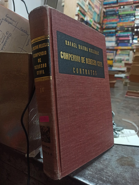 COMPENDIO DE DERECHO CIVIL POR RAFAEL ROJINA VILLEGAS USADO DERECHO ALDAMA