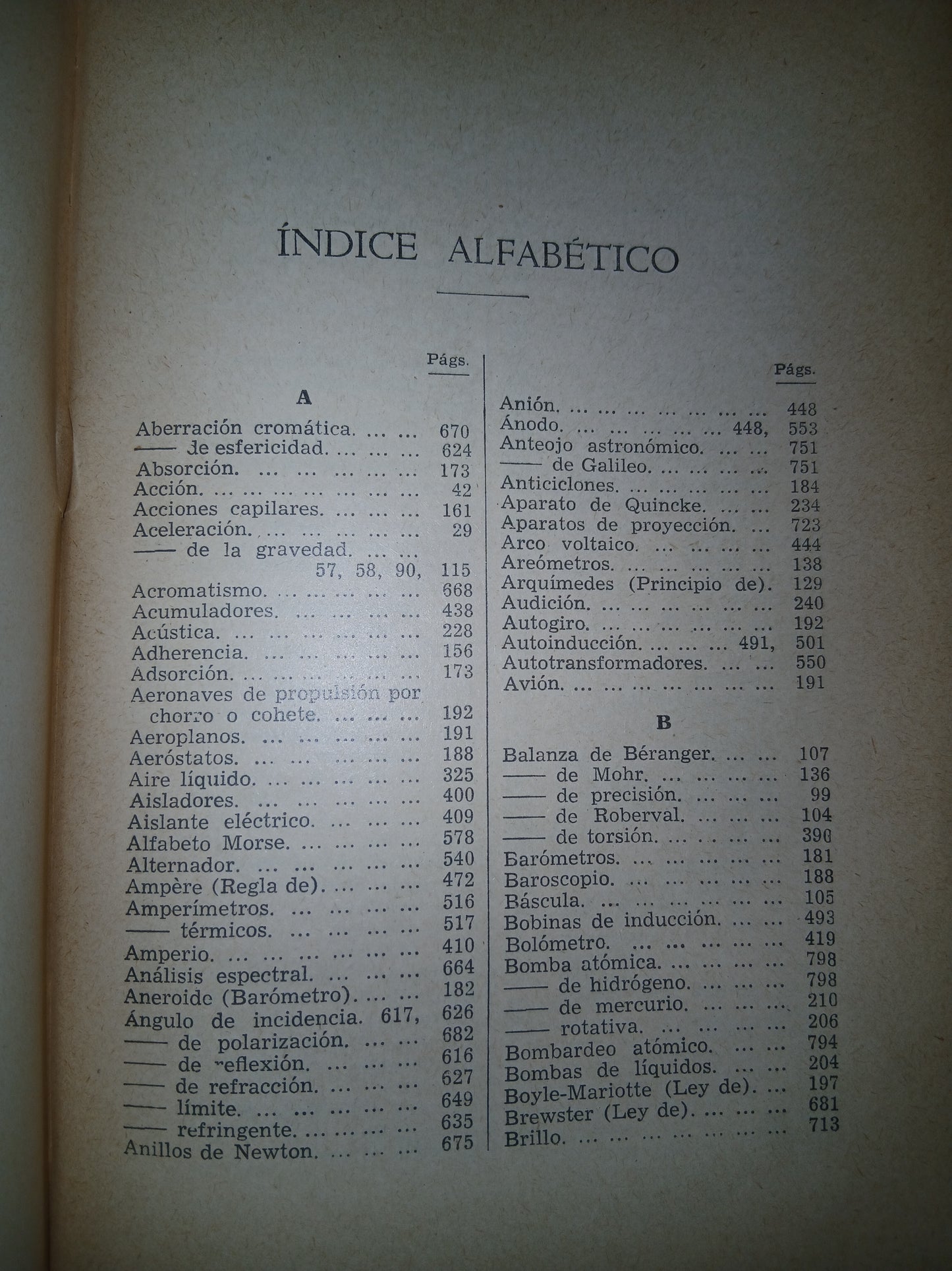 FÍSICA GENERAL APLICADA POR FRANCISCO F. SINTES OLIVES USADO MATEMÁTICAS LITERARIO 207