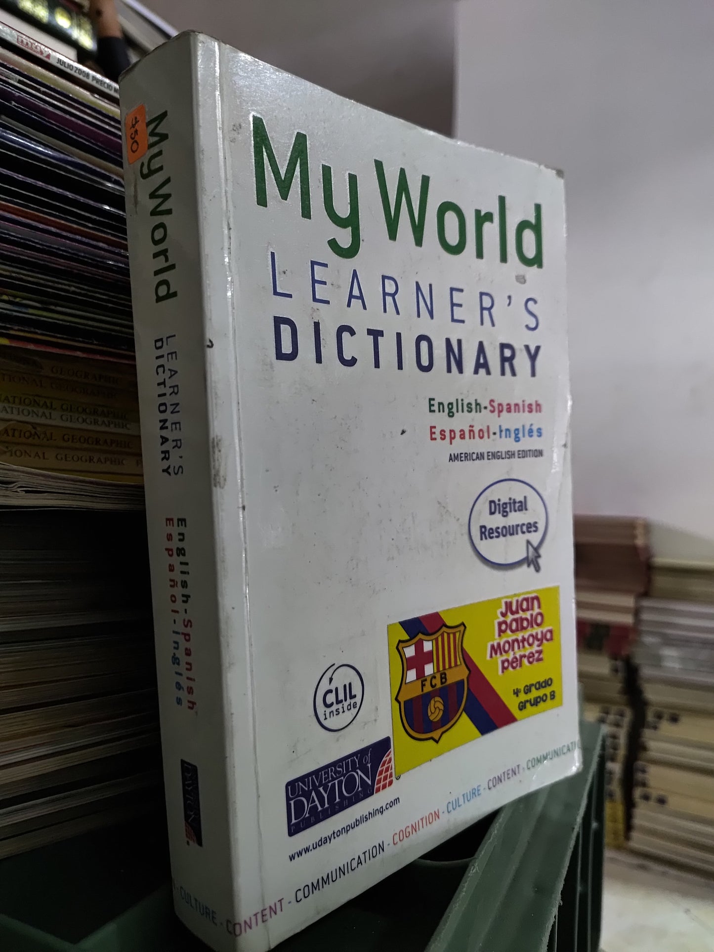 MY WORLD LEARNERS DICTIONARY ESPAÑOL INGLES POR EDITORIAL DAYTON USADO IDIOMAS JUAREZ 515