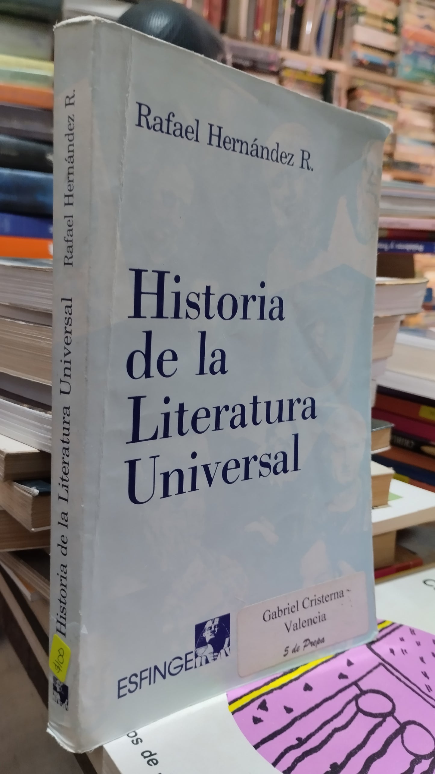 HISTORIA DE LA LITERATURA UNIVERSAL POR RAFAEL HERNANDEZ LIBRO USADO HISTORIA ALDAMA