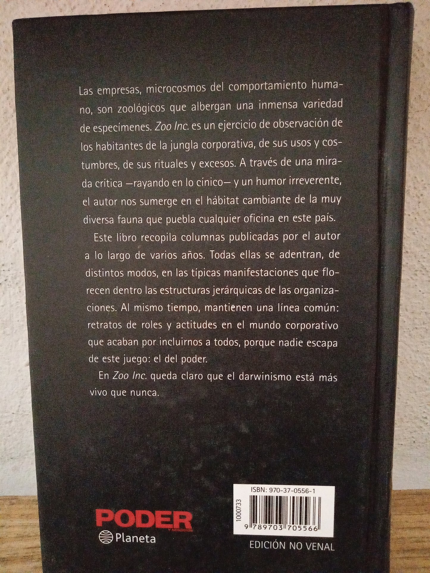 ZOO IN JAVIER MARTINEZ STAINES USADO NOVELA LITERARIO 305