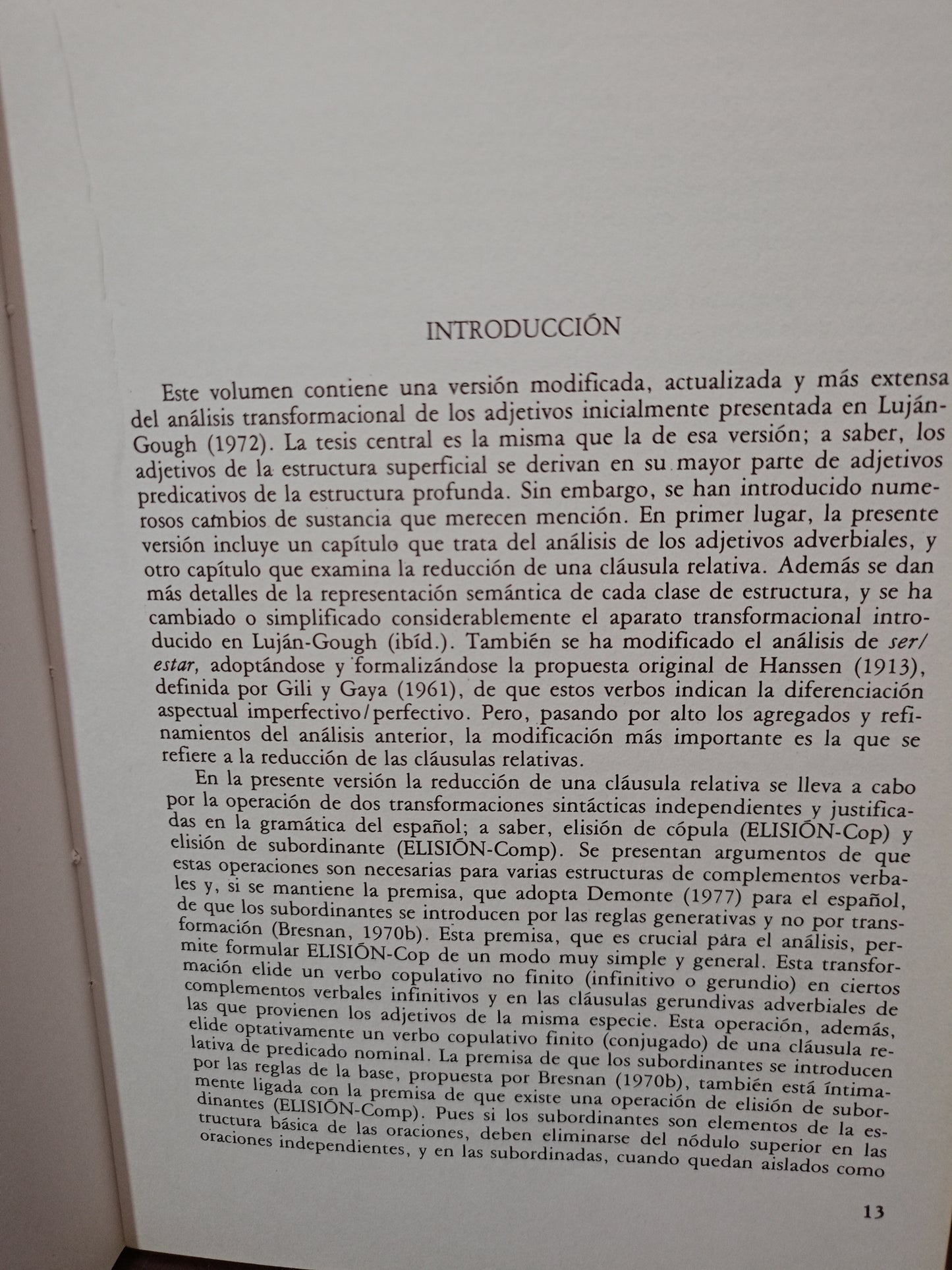 SINTAXIS Y SEMÁNTICA DEL ADJETIVO POR MARTA LUJÁN USADO EDUCACIÓN LITERARIO 305