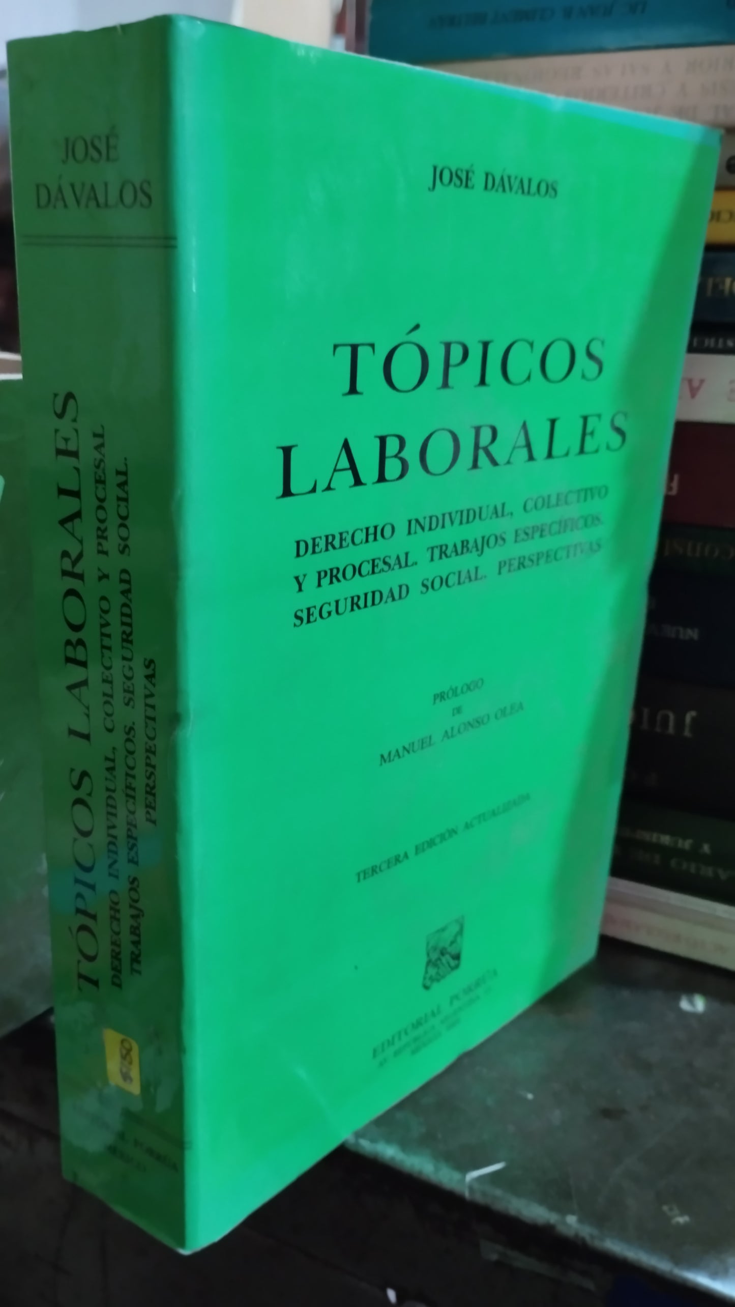 TOPICOS LABORALES POR JOSE DAVALOS LIBRO USADO DERECHO ALDAMA