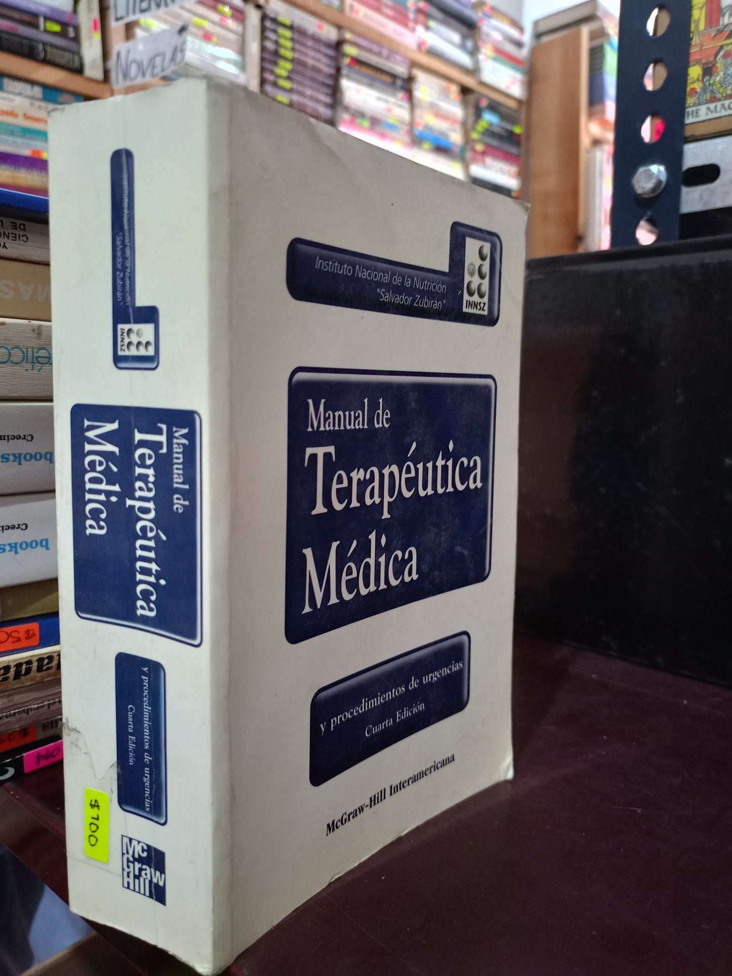 MANUAL DE TERAPEUTICA MEDICA CUARTA EDICIÓN USADO SALUD LITERARIO 305