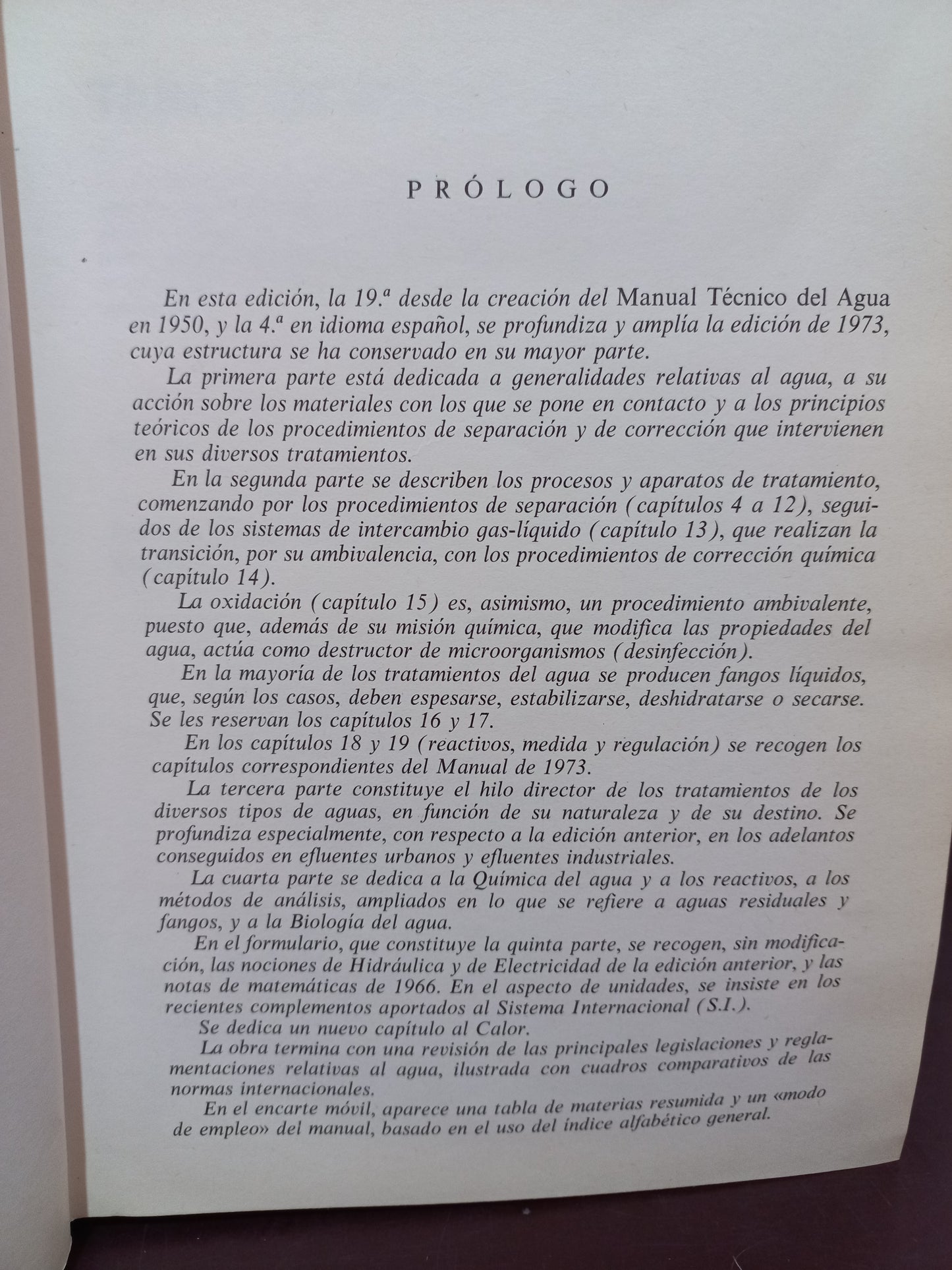 MANUAL TÉCNICO DEL AGUA USADO QUÍMICA LITERARIO 305