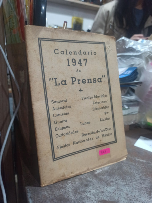 CALENDARIO 1974 POR EDITORIAL LA PRENSA USADO ANTIGUOS ALDAMA