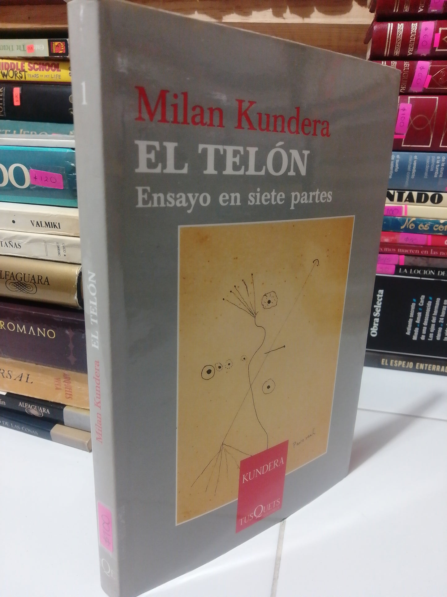 EL TELON ENSAYO EN EN SIETE PARTES POR MILAN KUNDERA USADO NOVELA JUÁREZ