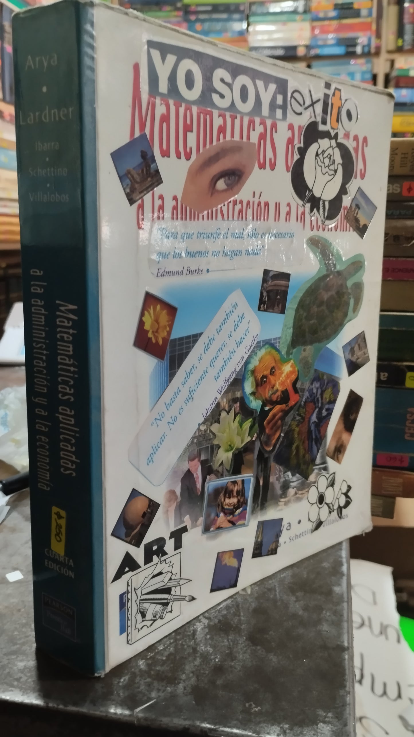 MATEMATICAS APLICADAS A LA ADMINISTRACION Y A LA ECONOMIA POR ARYA LIBRO USADO MATEMATICAS ALDAMA