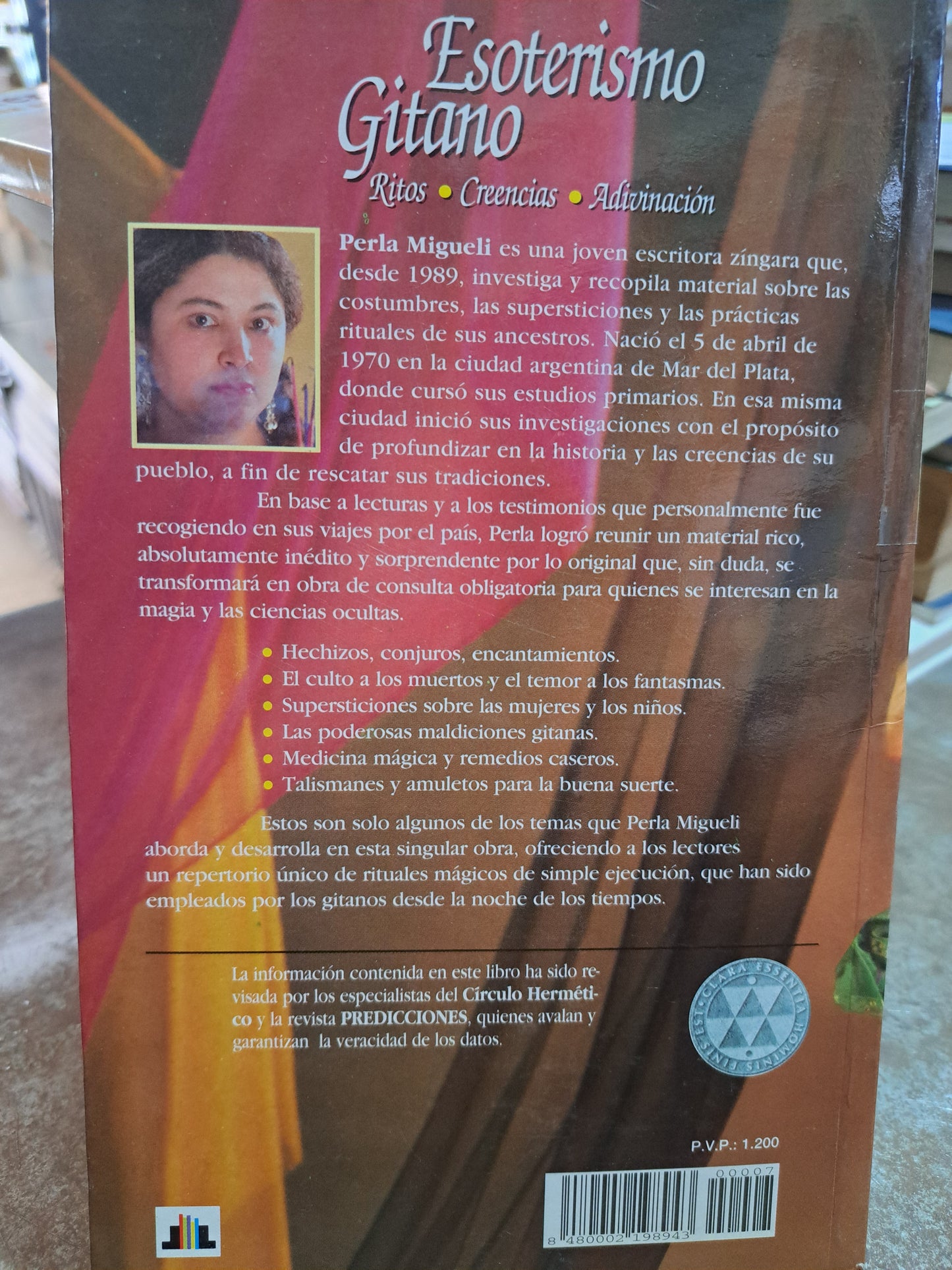 ESOTERISMO GITANI RITOS, CREENCIAS Y ADIVINACIÓN PERLA MIGUELI USADO ESOTERISMO ALDAMA