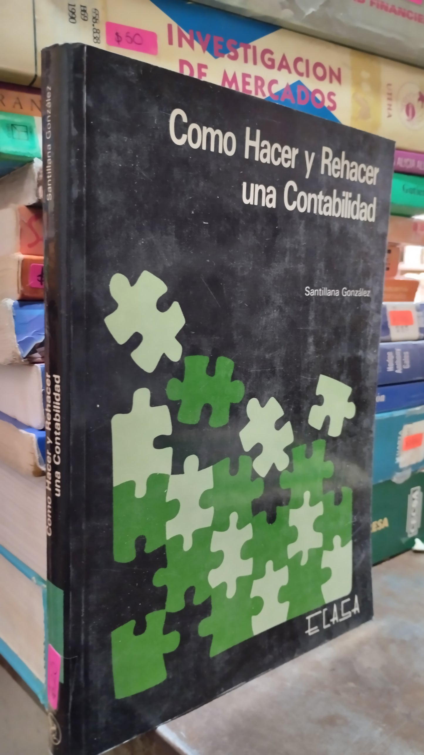 COMO HACER Y REHACER UNA CONTABILIDAD POR SANTILLANA GONZALEZ LIBRO USADO ADMINISTRACION ALDAMA