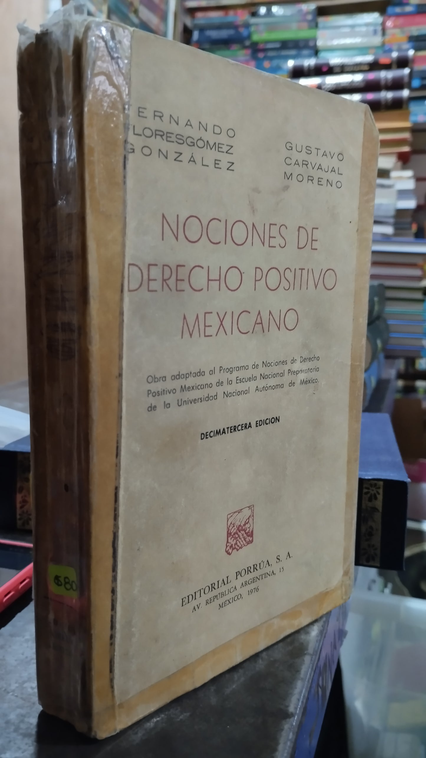 NOCIONES DE DERECHO POSITIVO MEXICANO POR FERNANDO FLORES GOMEZ LIBRO USADO DERECHO ALDAMA