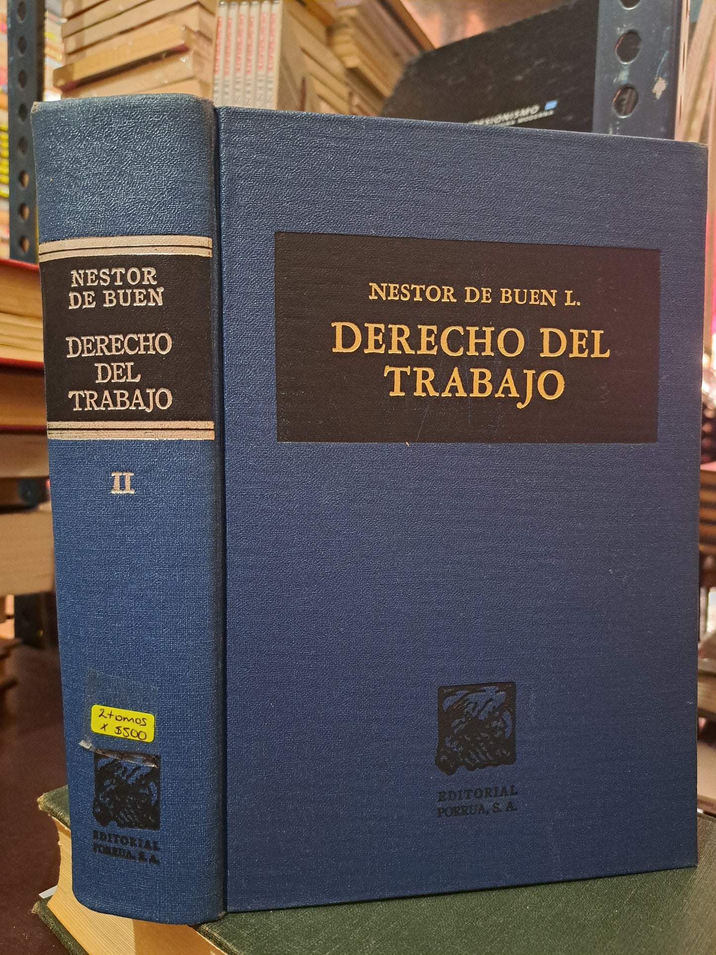 DERECHO DEL TRABAJO TOMO I Y II NÉSTOR DE BUEN L. USADO DERECHO LITERARIO 305